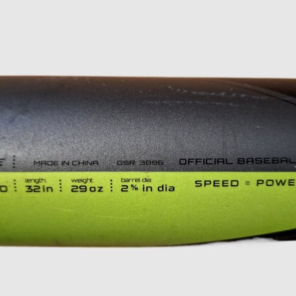 Easton S500 Baseball Bat 32” 29 Oz 2 5/8" Barrel, BB14S500 Speed Brigade Very Go - Picture 7 of 11